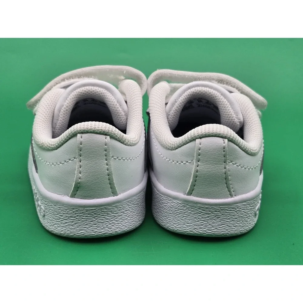 Adidas VL Court 2.0 CMF Baby Infant Shoes Size 3K Red White Blue‎